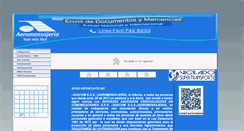 Desktop Screenshot of aeromensajeria.com